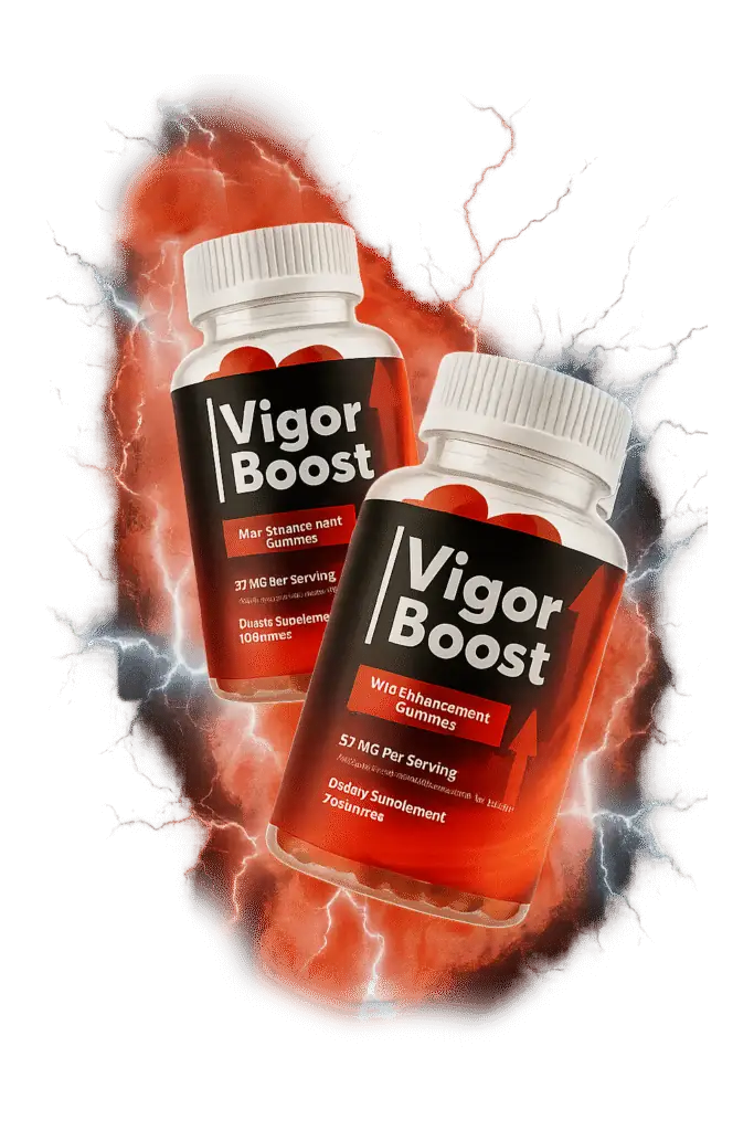 Vigor Boost male vitality gummies, two bottles